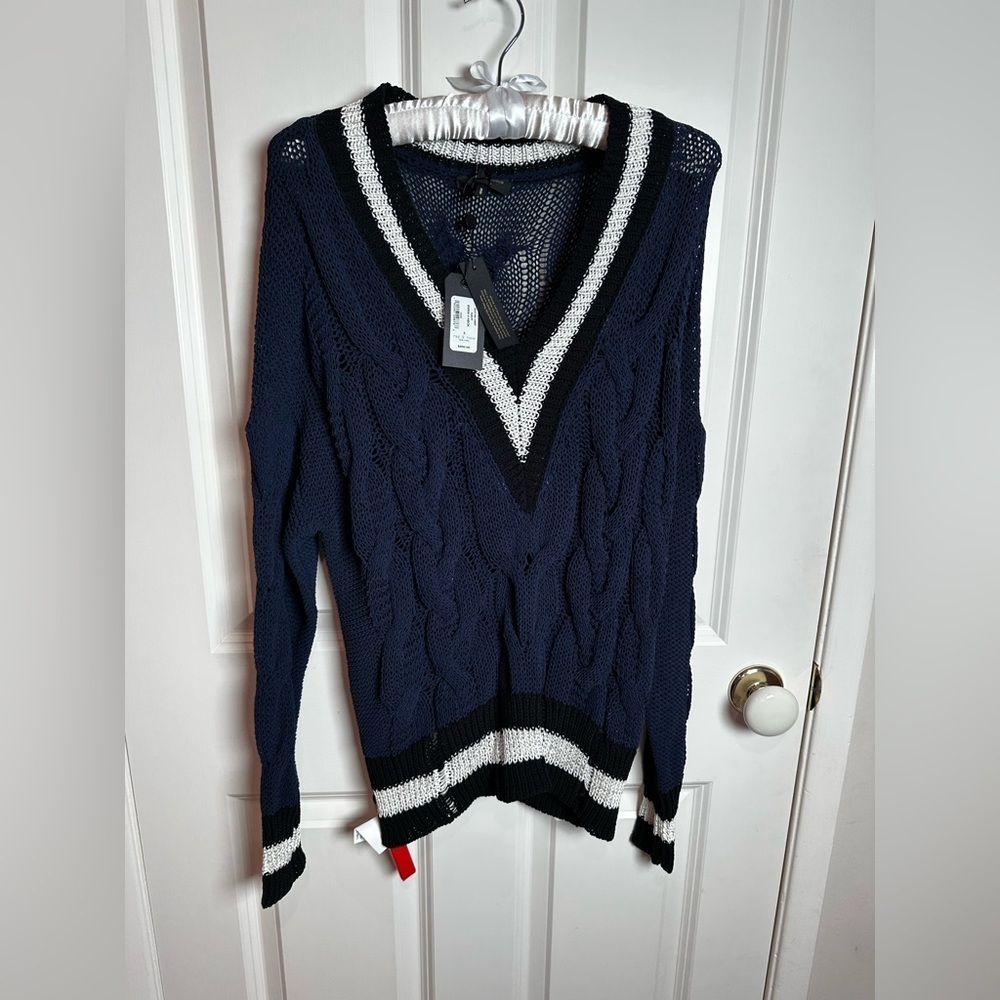 Rag & Bone navy and Black and white Knit Sweater - Picture 1 of 9